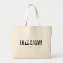 Leelanau Art Photography Tote Bag Jumbo Tygkasse