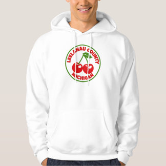 Leelanau County Michigan Körsbär Hoodie