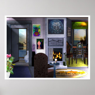 LeeMarie's Art Design Karta Poster