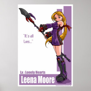 Leena Moore: "Allt är Liggert." Poster