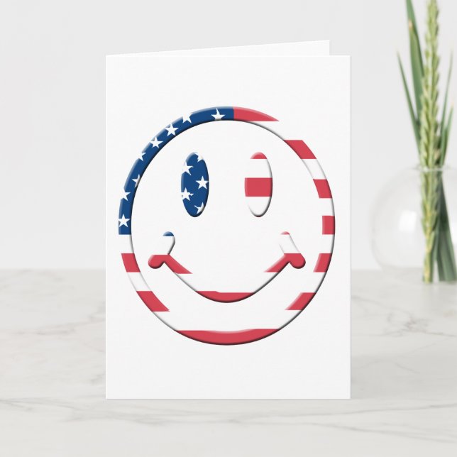 Leende Amerika Kort (Framsida)