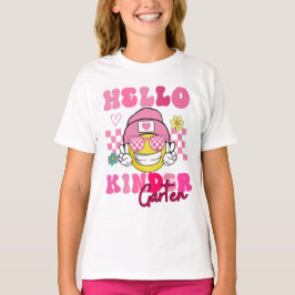 Leende Ansikte Hej Förskola Första Skoldagen T Shirt