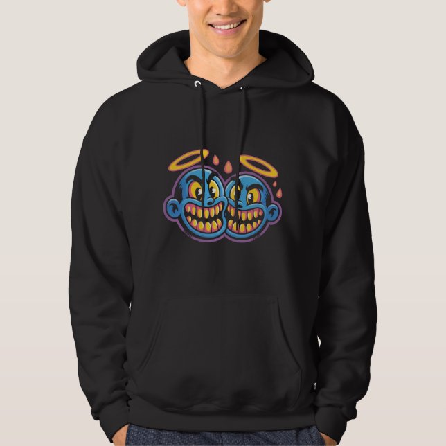 Leende ansikten. hoodie (Framsida)