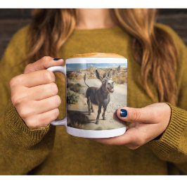 Leende åsna, Oatman Arizona, Route 66 Kaffemugg