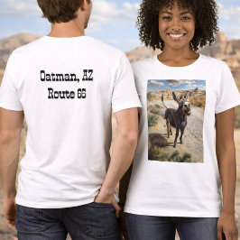 Leende åsna, Oatman Arizona, Route 66 T Shirt