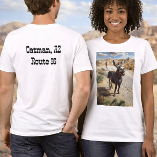 Leende åsna, Oatman Arizona, Route 66 T Shirt