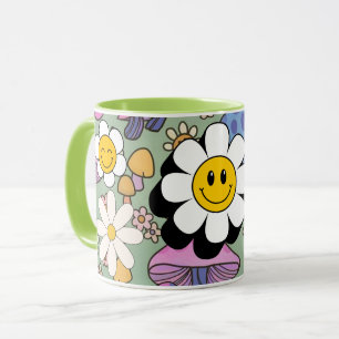 leende blomma mugg