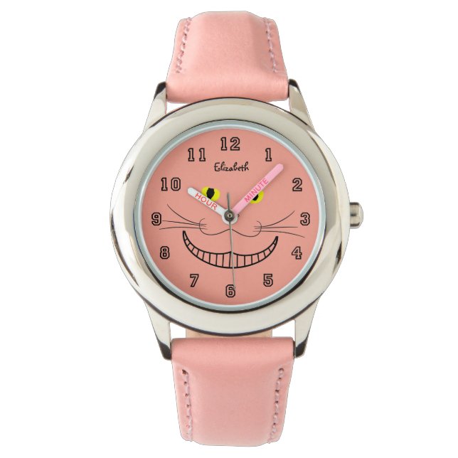 Leende Cheshire Transparent Cat Watch Armbandsur (Framsida)