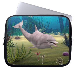 Leende delfin laptop fodral