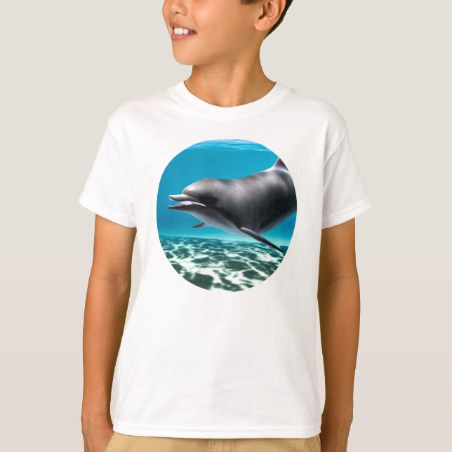 Leende delfin tee shirt (Framsida)