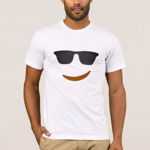 leende emoji med roliga t-shirt-design t shirt