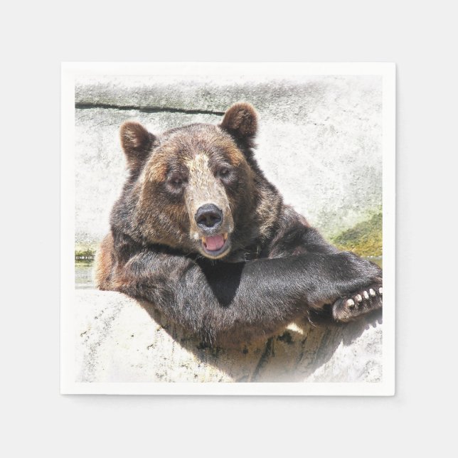 leende födelsedag pappersservett (Framsidan)