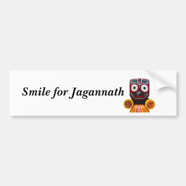 Leende för den Jagannath bildekalet Bildekal (Framsidan)
