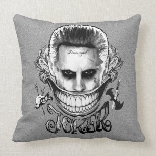 Leende för Joker för självmordSquad Kudde