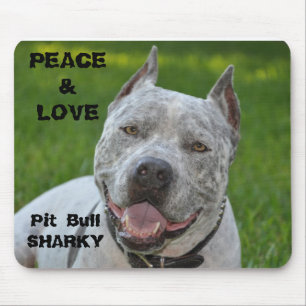 leende för pitbull för hund för mousepad för musmatta