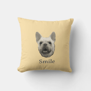 Leende fransk bulldogg beige kudde