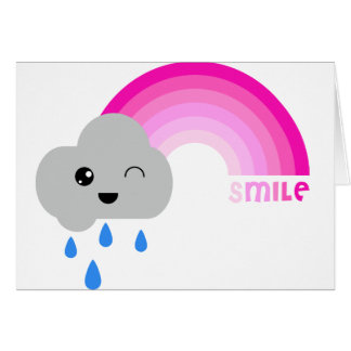 Leende Hälsningskort