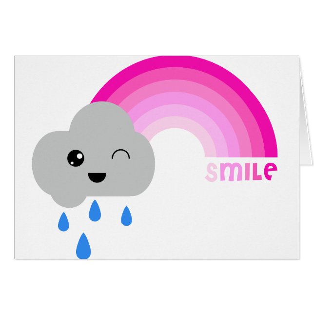 Leende Hälsningskort (Framsidan Horizontal)