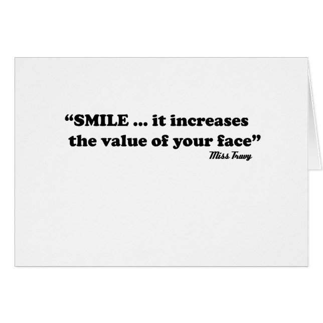 leende hälsningskort (Framsidan Horizontal)