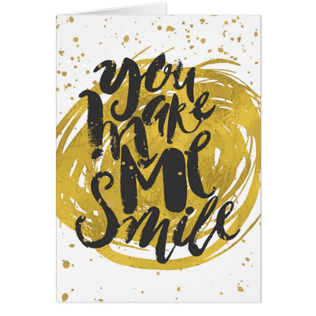 Leende Hälsningskort (Framsidan)