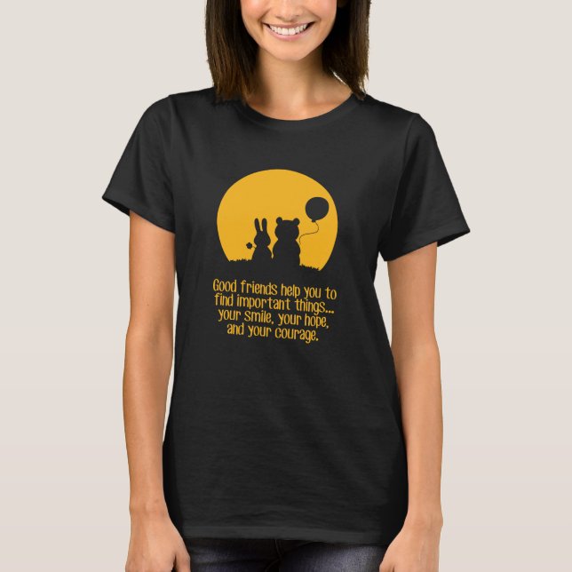 Leende, hopp, mod t shirt (Framsida)