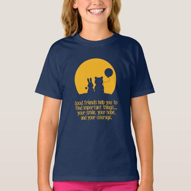 Leende, hopp, mod t shirt (Framsida)