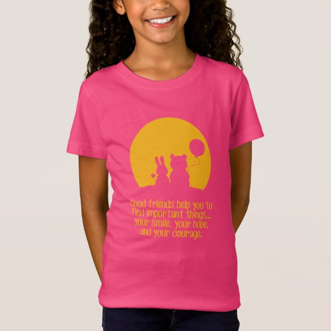 Leende, hopp, mod t shirt (Framsida)