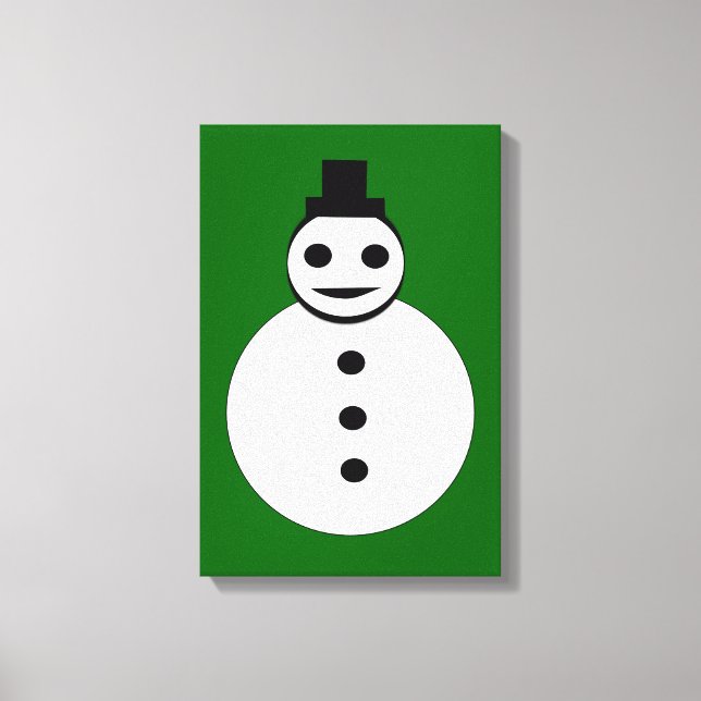 Leende jul snö man duk tryck (Framsida)