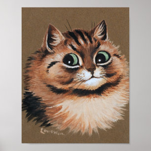Leende katt, Louis Wain Poster
