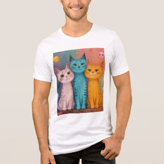 leende katter t shirt