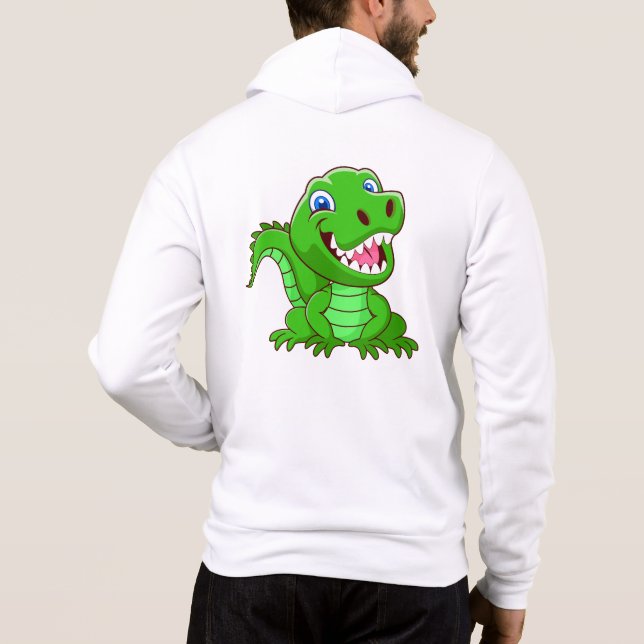 Leende Krokodil Tecknad-64836 T Shirt (Baksida)