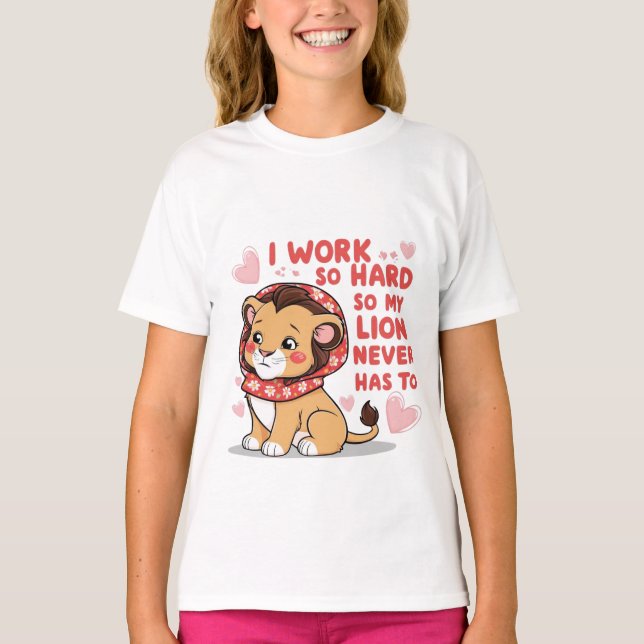 Leende Lejona Unge - Cute Lycklig Baby Lejon T-Shi T Shirt (Framsida)