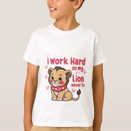 Leende Lejona Unge - Cute Lycklig Baby Lejon T-Shi T Shirt