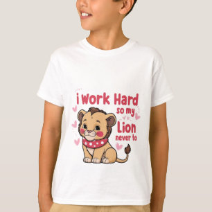 Leende Lejona Unge - Cute Lycklig Baby Lejon T-Shi T Shirt