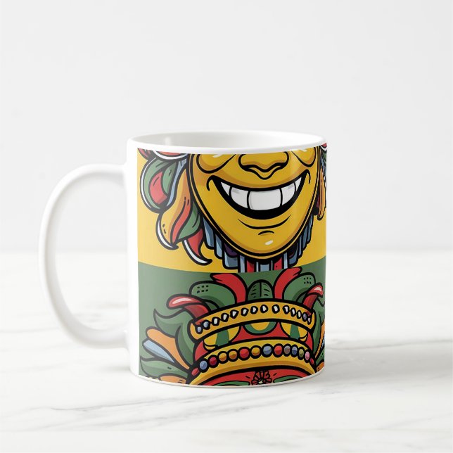 Leende Masker Kaffemugg (Vänster)