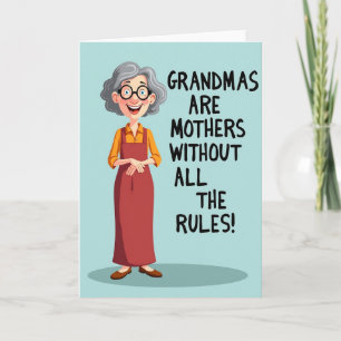 Leende Mormor Morsdagskort Kort