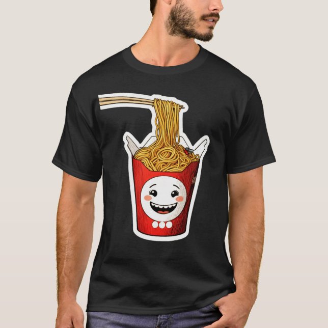 Leende nudlar t shirt (Framsida)