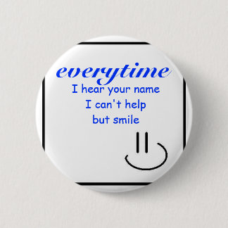 Leende på ditt namn knapp
