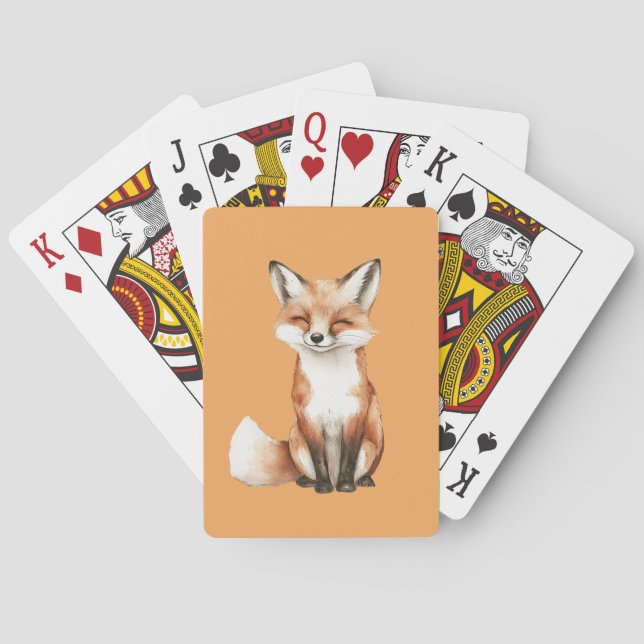 Leende räv casinokort (Baksidan)