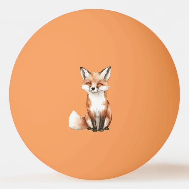 Leende räv pingisboll (Framsidan)