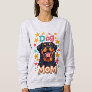 Leende Rottweiler Hundmamma T Shirt