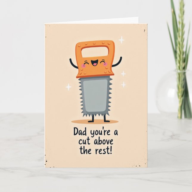 Leende såg fadersdags kort (Framsida)