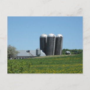 Leende Silos av Williamstown-vykort Vykort