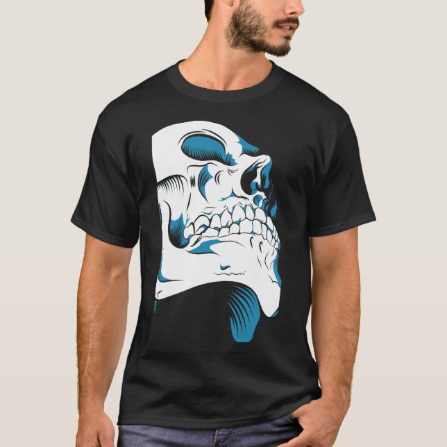 leende skalle t shirt (Framsida)