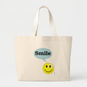 Leende-Smiley ansikte Jumbo Tygkasse