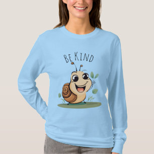 leende Snigel Karaktär ber att Vara snäll T Shirt