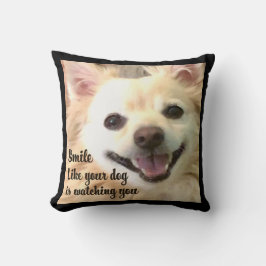 Leende som om din hund tittar på dig Kuddvar Kudde