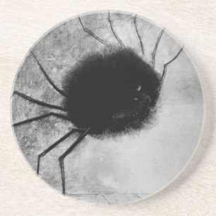 Leende spindel av Odilon Redon, Vintage Halloween Underlägg