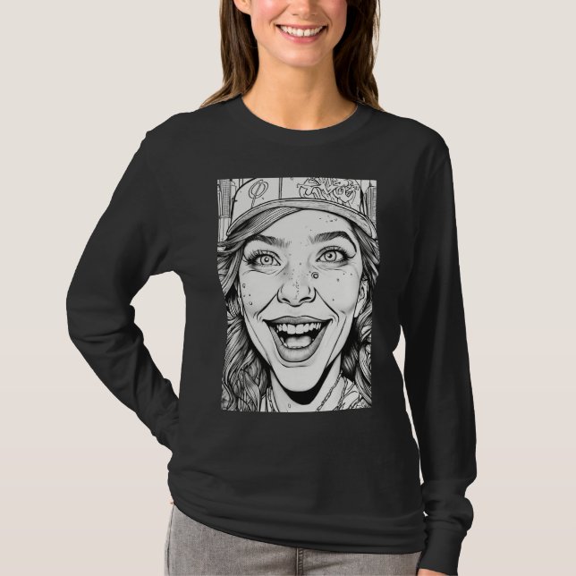 leende t shirt (Framsida)