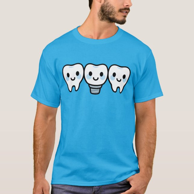 Leende tandimplantat t shirt (Framsida)